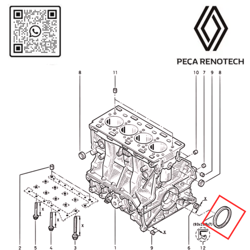 RN 859266-P RETENTOR DO VOLANTE MOT 2.5 16V G9U MASTER 7700859266 -4-